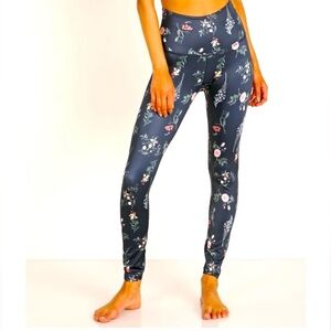 Beyond Yoga x Barre 3 Floral High Waisted Leggings Size XL